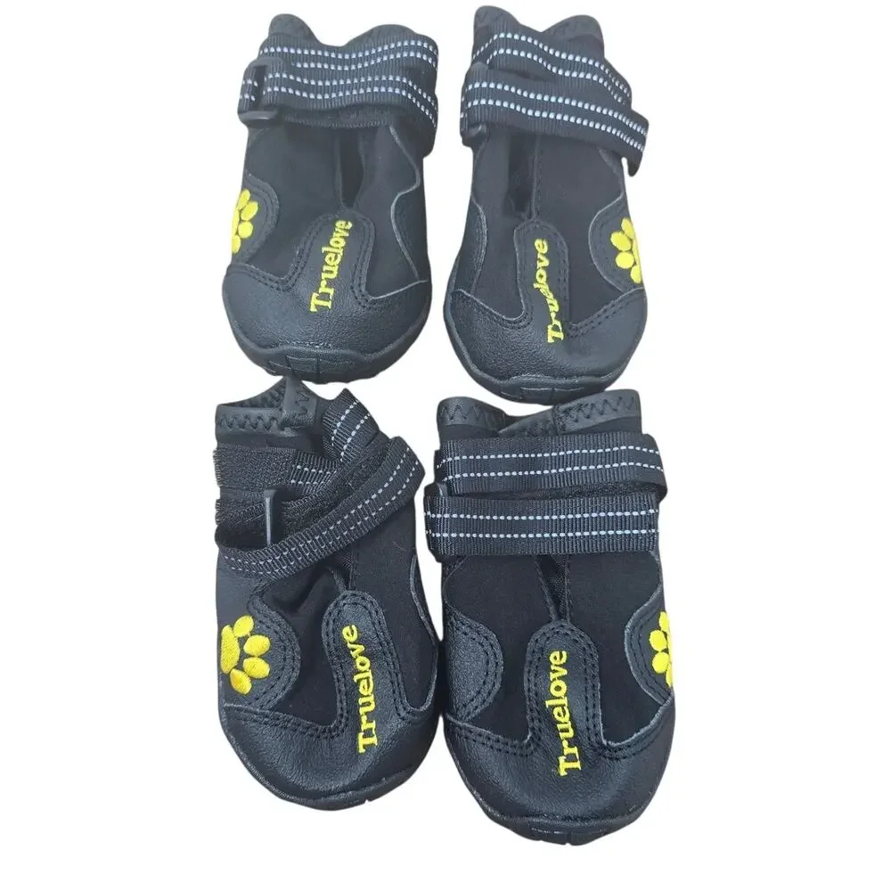 TrueLove All Weather Dog Shoes Black Set of 5 - NIB